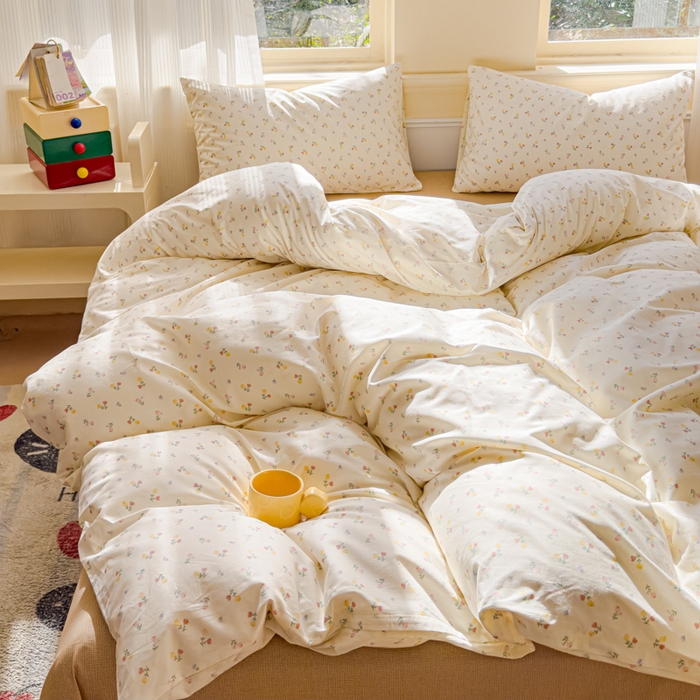 91家纺网 家纺一手货源 找家纺 感遇家纺 2026新款全棉纯棉印花13372四件套 花艺漫漫