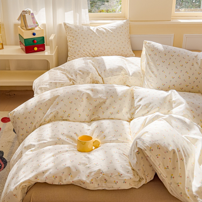 91家纺网 家纺一手货源 找家纺 感遇家纺 2026新款全棉纯棉印花13372四件套 花艺漫漫