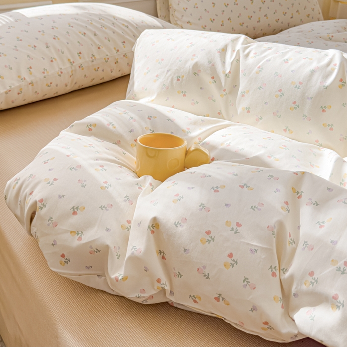 91家纺网 家纺一手货源 找家纺 感遇家纺 2026新款全棉纯棉印花13372四件套 花艺漫漫