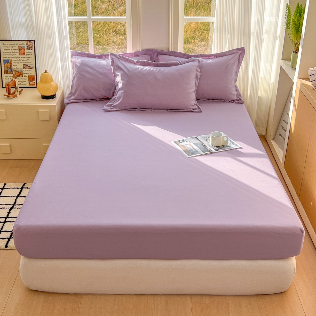 91家纺网 家纺一手货源 找家纺 （总）卡诗兰 2025新款外贸跨境电商亚马逊速卖通单床笠三件套欧美尺寸多多跨境平台TEMU SHEIN