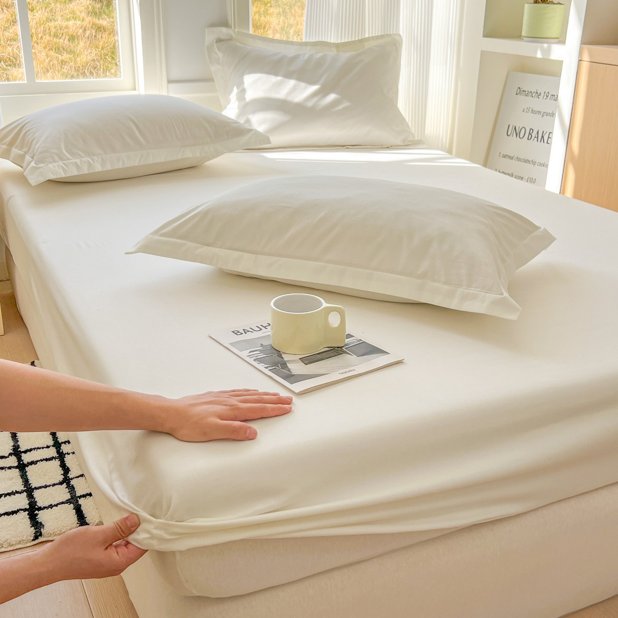 91家纺网 家纺一手货源 找家纺 （总）卡诗兰 2025新款外贸跨境电商亚马逊速卖通单床笠三件套欧美尺寸多多跨境平台TEMU SHEIN