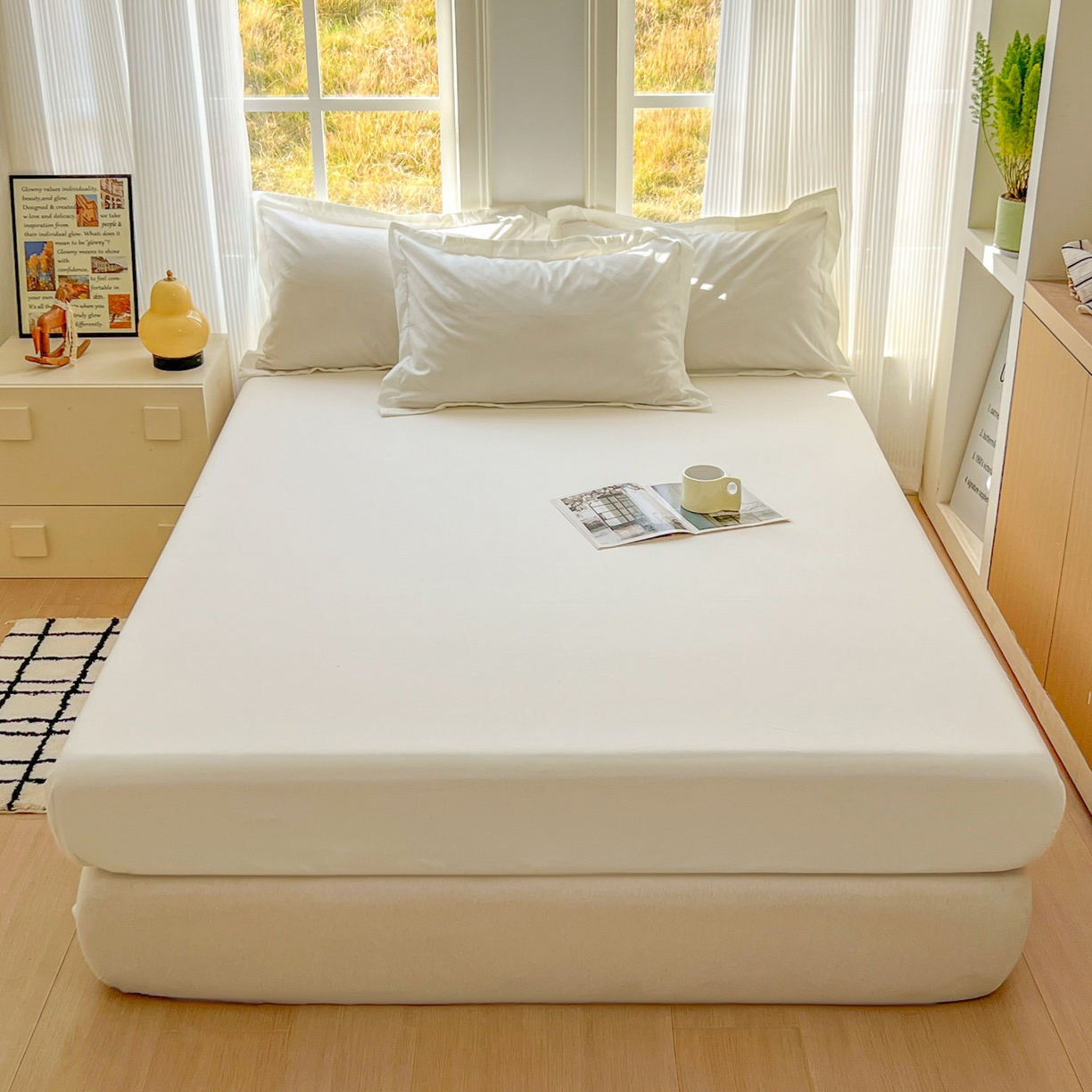 91家纺网 家纺一手货源 找家纺 （总）卡诗兰 2025新款外贸跨境电商亚马逊速卖通单床笠三件套欧美尺寸多多跨境平台TEMU SHEIN