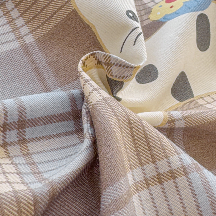 91家纺网 家纺一手货源 找家纺 感遇家纺 2026新款全棉纯棉印花13372四件套 酷猫