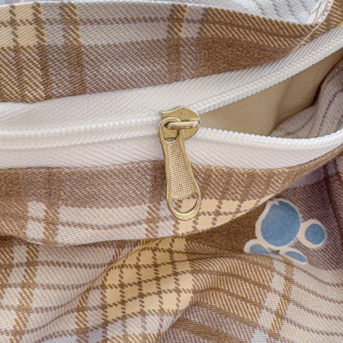 91家纺网 家纺一手货源 找家纺 感遇家纺 2026新款全棉纯棉印花13372四件套 酷猫