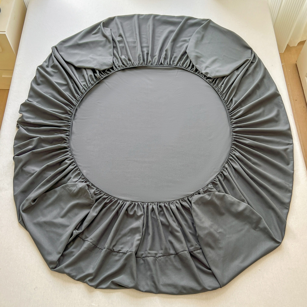 91家纺网 家纺一手货源 找家纺 卡诗兰 2025新款外贸跨境电商亚马逊速卖通单床笠三件套欧美尺寸多多跨境平台TEMU SHEIN 深灰