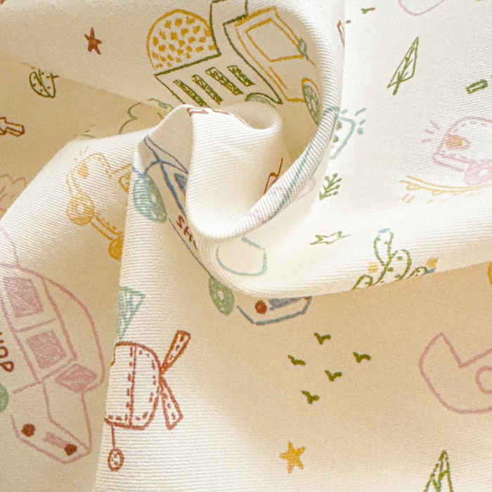 91家纺网 家纺一手货源 找家纺 感遇家纺 2026新款全棉纯棉印花13372四件套 蜡笔汽车