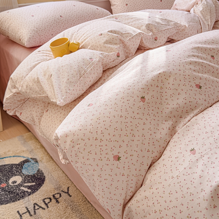 感遇家纺 2026新款全棉纯棉印花13372四件套 梨涡