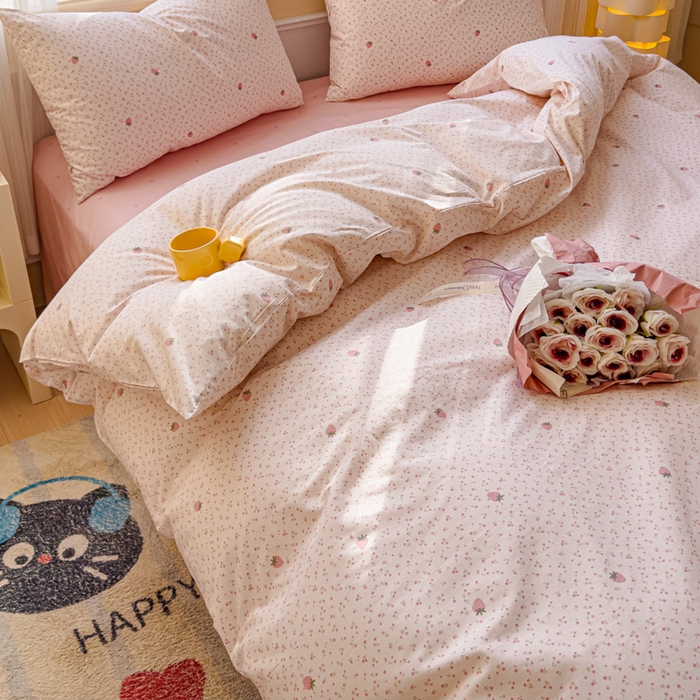 91家纺网 家纺一手货源 找家纺 感遇家纺 2026新款全棉纯棉印花13372四件套 梨涡