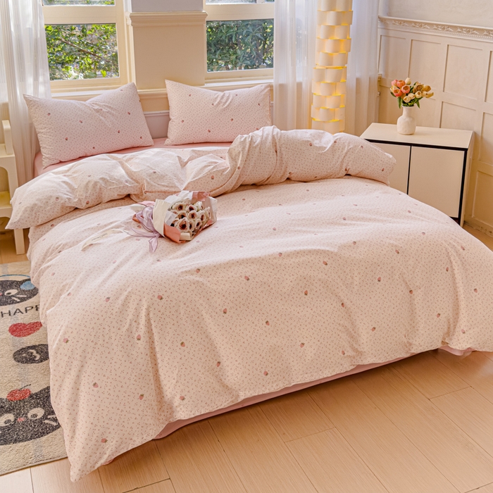 91家纺网 家纺一手货源 找家纺 感遇家纺 2026新款全棉纯棉印花13372四件套 梨涡