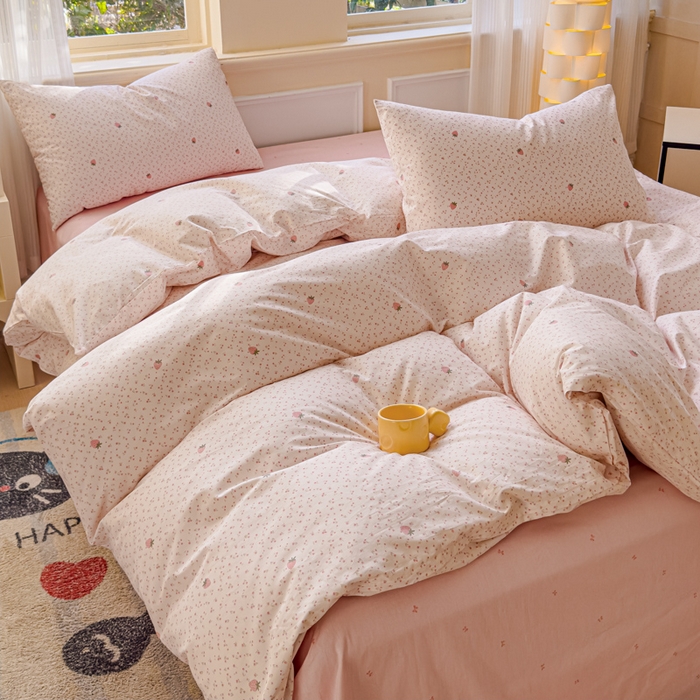 91家纺网 家纺一手货源 找家纺 感遇家纺 2026新款全棉纯棉印花13372四件套 梨涡