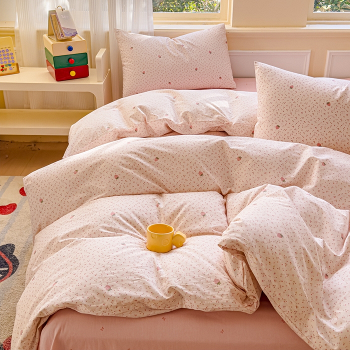 91家纺网 家纺一手货源 找家纺 感遇家纺 2026新款全棉纯棉印花13372四件套 梨涡