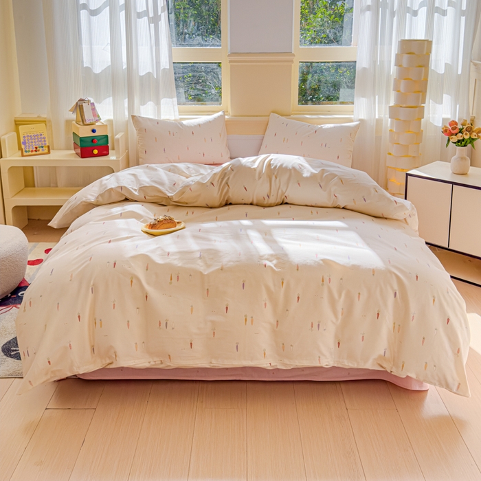 91家纺网 家纺一手货源 找家纺 感遇家纺 2026新款全棉纯棉印花13372四件套 萝卜好吃