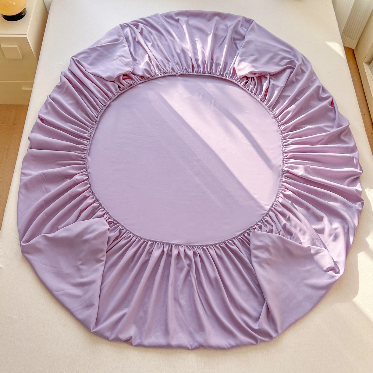 91家纺网 家纺一手货源 找家纺 卡诗兰 2025新款外贸跨境电商亚马逊速卖通单床笠三件套欧美尺寸多多跨境平台TEMU SHEIN 藤紫