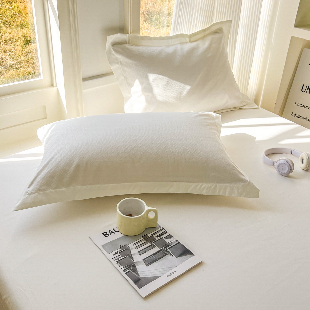 91家纺网 家纺一手货源 找家纺 卡诗兰 2025新款外贸跨境电商亚马逊速卖通单床笠三件套欧美尺寸多多跨境平台TEMU SHEIN 米白