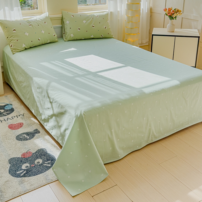 91家纺网 家纺一手货源 找家纺 感遇家纺 2026新款全棉纯棉印花13372四件套 萌小象