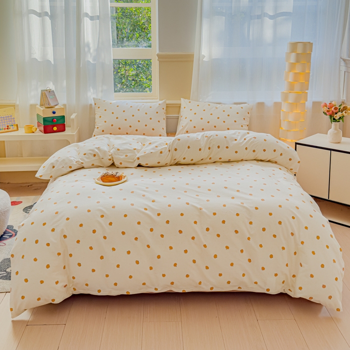 91家纺网 家纺一手货源 找家纺 感遇家纺 2026新款全棉纯棉印花13372四件套 年年有橙