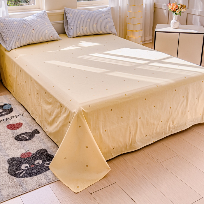 91家纺网 家纺一手货源 找家纺 感遇家纺 2026新款全棉纯棉印花13372四件套 柠檬蜜语