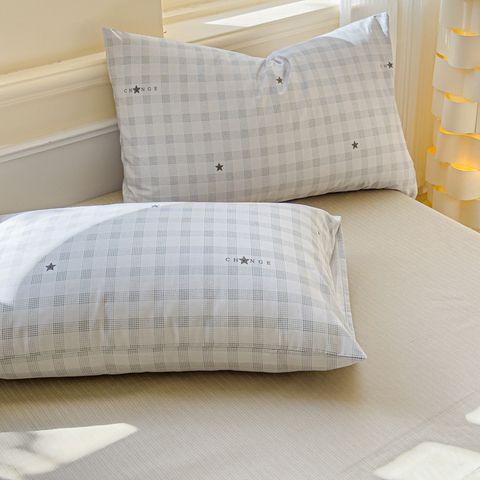 91家纺网 家纺一手货源 找家纺 感遇家纺 2026新款全棉纯棉印花13372四件套 星辰大海-灰