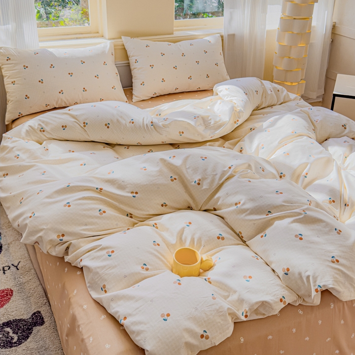 91家纺网 家纺一手货源 找家纺 感遇家纺 2026新款全棉纯棉印花13372四件套 长安荔枝-米