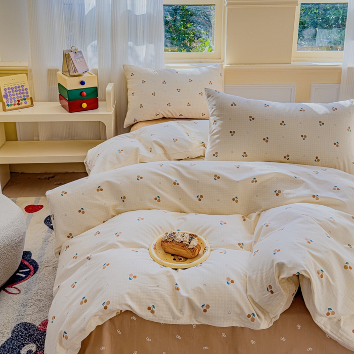 91家纺网 家纺一手货源 找家纺 感遇家纺 2026新款全棉纯棉印花13372四件套 长安荔枝-米