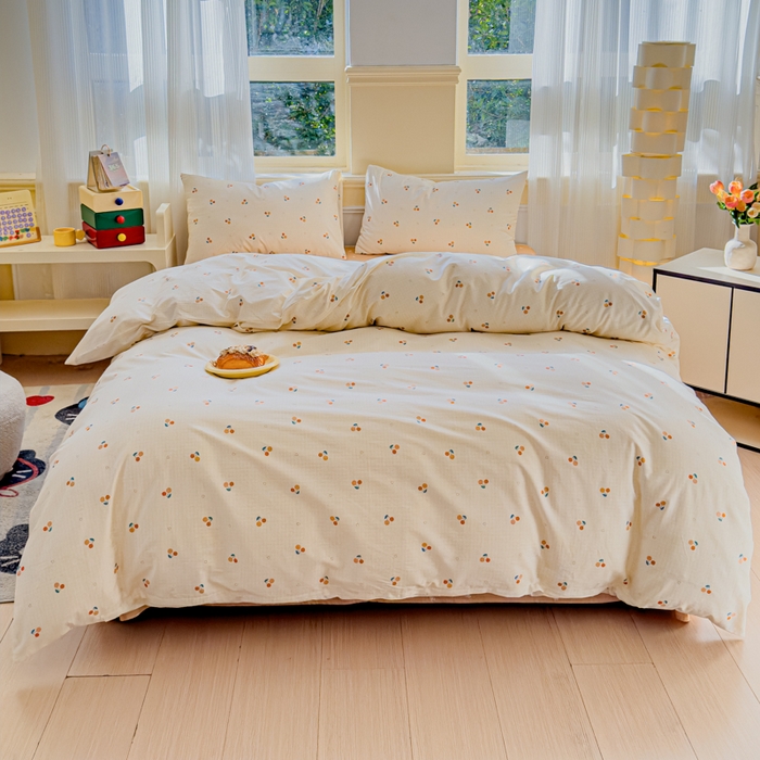 91家纺网 家纺一手货源 找家纺 感遇家纺 2026新款全棉纯棉印花13372四件套 长安荔枝-米