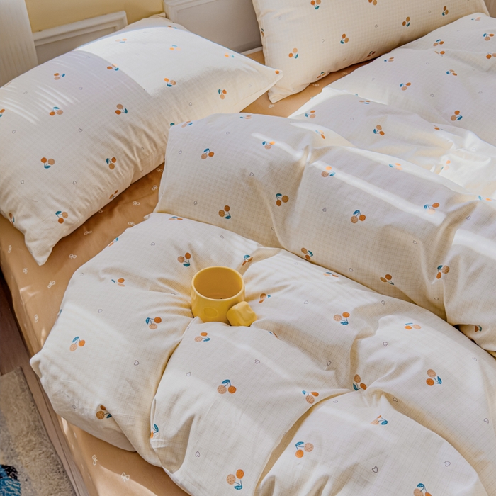 91家纺网 家纺一手货源 找家纺 感遇家纺 2026新款全棉纯棉印花13372四件套 长安荔枝-米