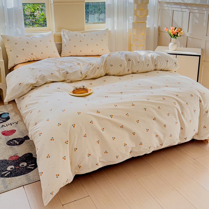 91家纺网 家纺一手货源 找家纺 感遇家纺 2026新款全棉纯棉印花13372四件套 长安荔枝-米