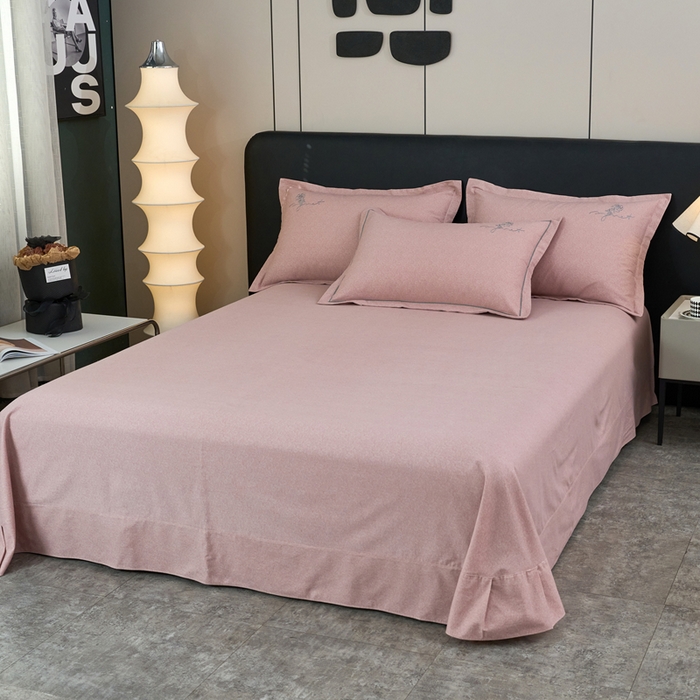 91家纺网 家纺一手货源 找家纺 三沁家居 2025新款全棉磨毛刺绣四件套-玫瑰物语 玫瑰物语-豆沙