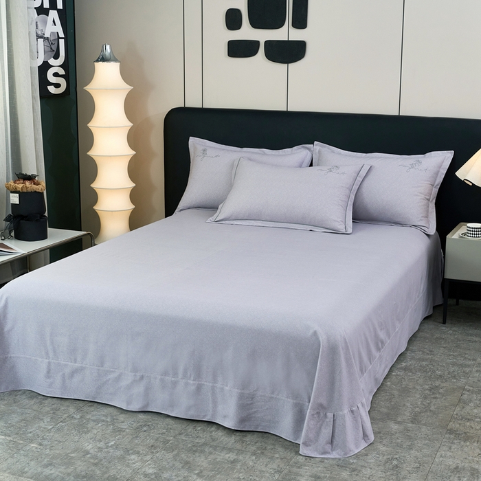 91家纺网 家纺一手货源 找家纺 三沁家居 2025新款全棉磨毛刺绣四件套-玫瑰物语 玫瑰物语-灰紫