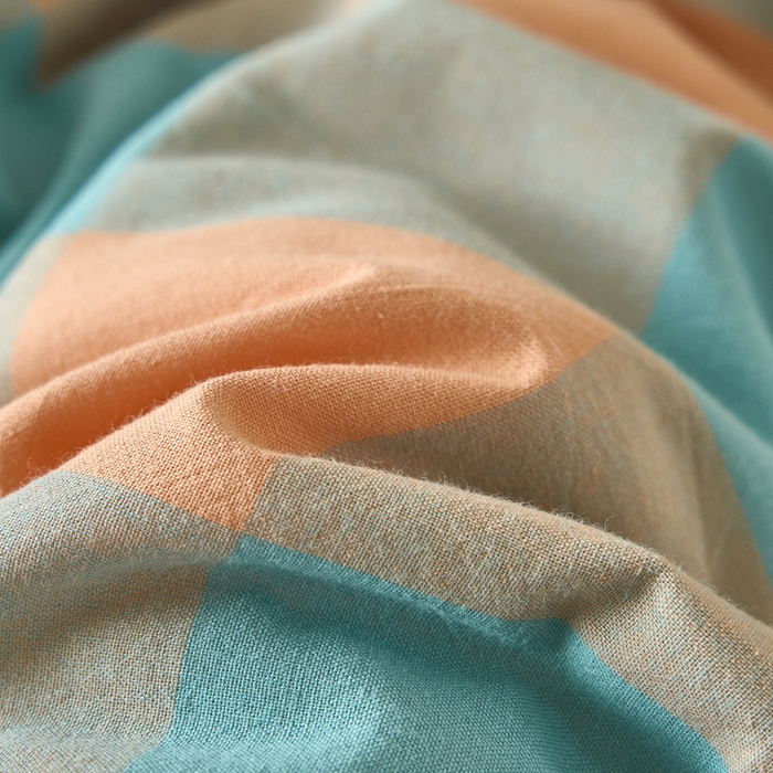 91家纺网 家纺一手货源 找家纺 三沁家居 2025新款全棉色织水洗棉大豆被冬被被子被芯 沐梵