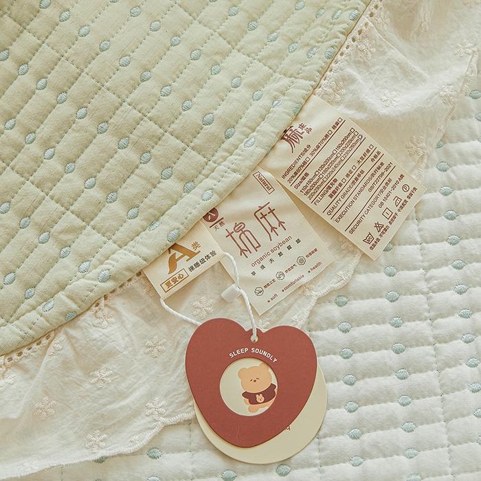 91家纺网 家纺一手货源 找家纺 （总）源舜家纺 2026新款天丝棉麻莱赛尔莫代尔天丝棉米粒绣床盖三件套