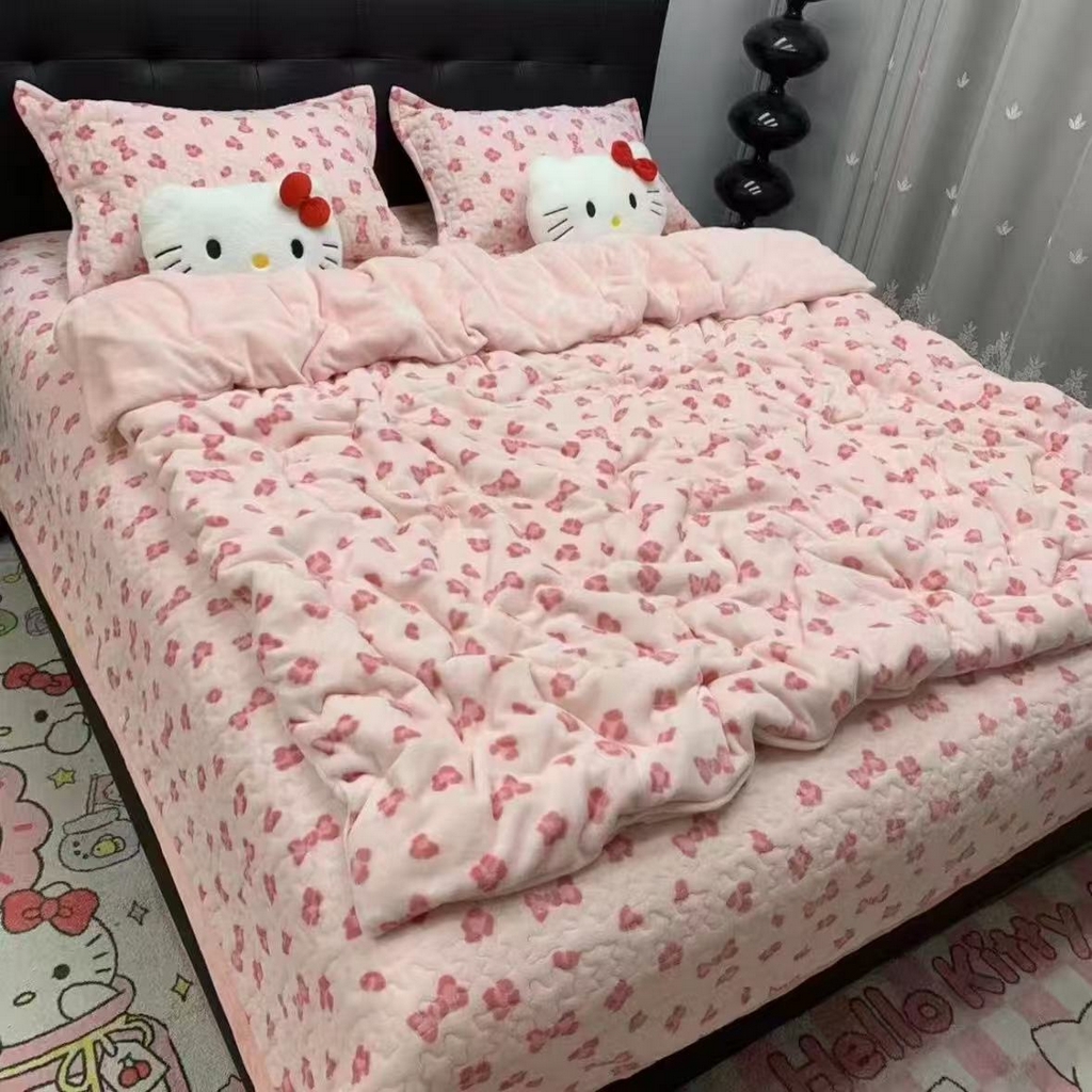 91家纺网 家纺一手货源 找家纺 （总）添越家纺 2025新款简约款牛奶绒床盖四件套