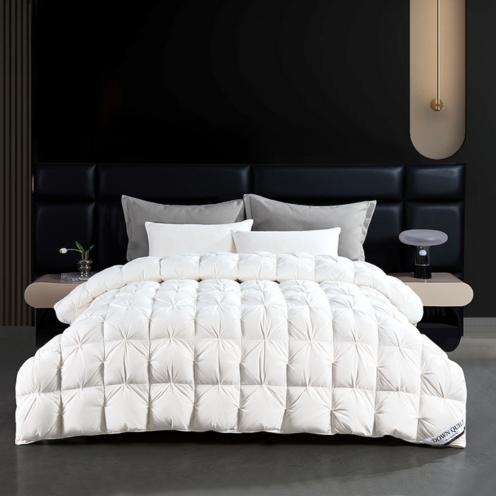 91家纺网 家纺一手货源 找家纺 （总）顺发床垫 2025新款全棉纯棉立体扭花羽毛被加厚被子秋冬春秋被冬被直播供货