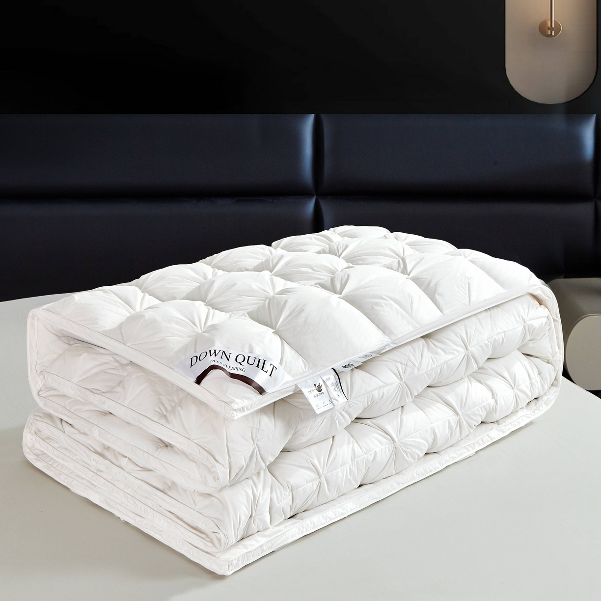 91家纺网 家纺一手货源 找家纺 （总）顺发床垫 2025新款全棉纯棉立体扭花羽毛被加厚被子秋冬春秋被冬被直播供货