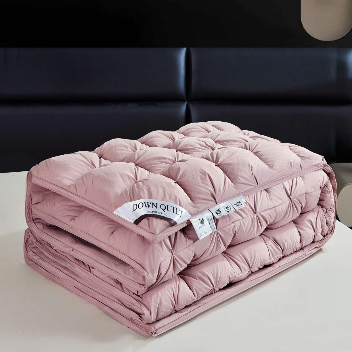 91家纺网 家纺一手货源 找家纺 （总）顺发床垫 2025新款全棉纯棉立体扭花羽毛被加厚被子秋冬春秋被冬被直播供货