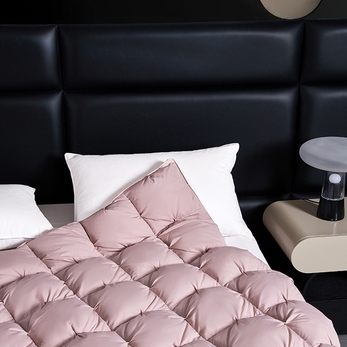 91家纺网 家纺一手货源 找家纺 顺发床垫 2025新款全棉纯棉立体扭花羽毛被加厚被子秋冬春秋被冬被直播供货 立体豆沙