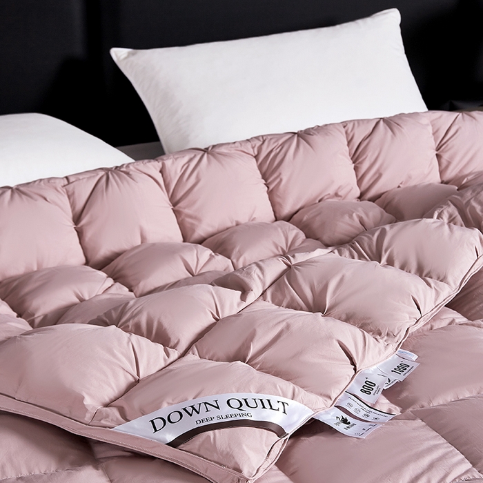 91家纺网 家纺一手货源 找家纺 顺发床垫 2025新款全棉纯棉立体扭花羽毛被加厚被子秋冬春秋被冬被直播供货 立体豆沙