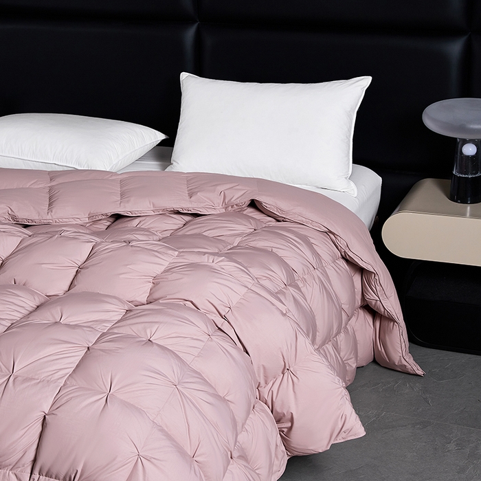 91家纺网 家纺一手货源 找家纺 顺发床垫 2025新款全棉纯棉立体扭花羽毛被加厚被子秋冬春秋被冬被直播供货 立体豆沙