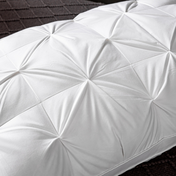 91家纺网 家纺一手货源 找家纺 顺发床垫 2025新款全棉纯棉立体扭花枕头枕芯 白色