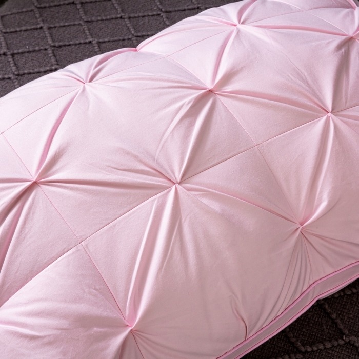 91家纺网 家纺一手货源 找家纺 顺发床垫 2025新款全棉纯棉立体扭花枕头枕芯 粉色