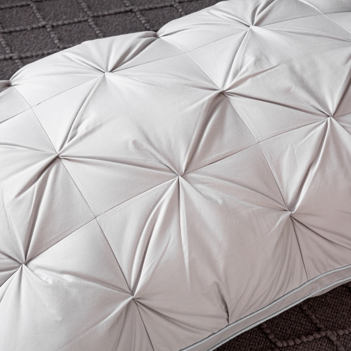 91家纺网 家纺一手货源 找家纺 顺发床垫 2025新款全棉纯棉立体扭花枕头枕芯 灰色