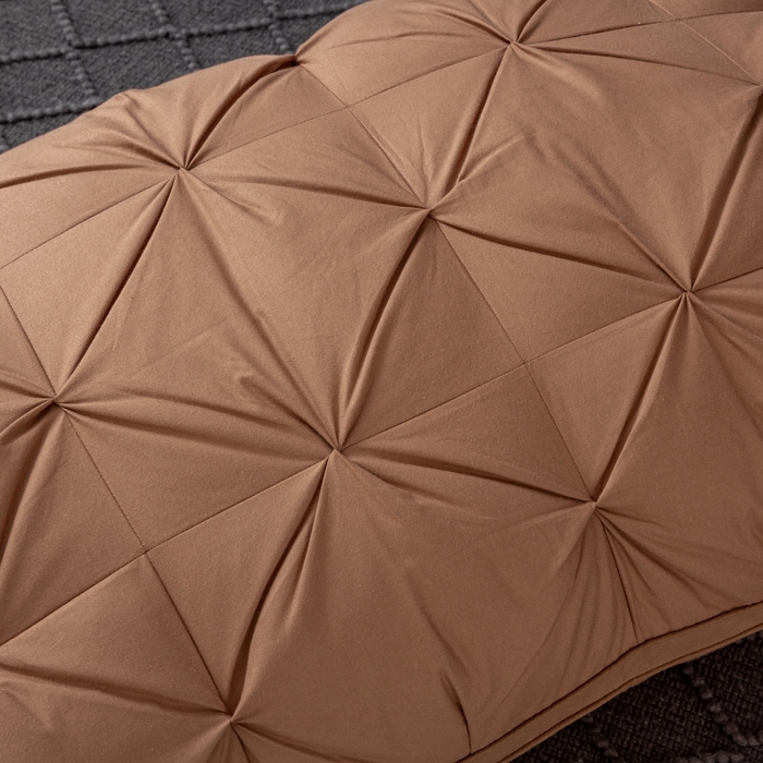 91家纺网 家纺一手货源 找家纺 顺发床垫 2025新款全棉纯棉立体扭花枕头枕芯 咖色