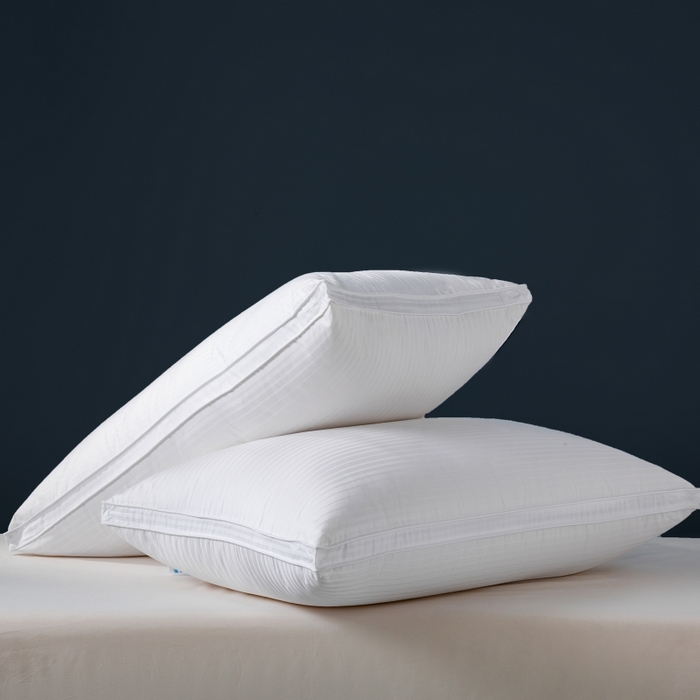 91家纺网 家纺一手货源 找家纺 （总）顺发床垫 2025秋冬热款纯色蓬松舒适化纤枕中高端优质化纤枕