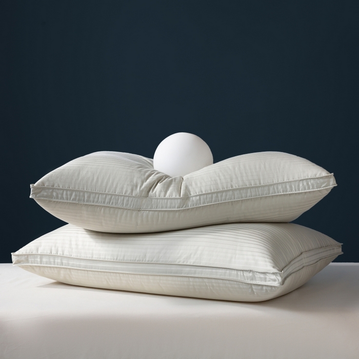 91家纺网 家纺一手货源 找家纺 顺发床垫 2025秋冬热款纯色蓬松舒适羽毛枕中高端优质羽毛枕 灰绿