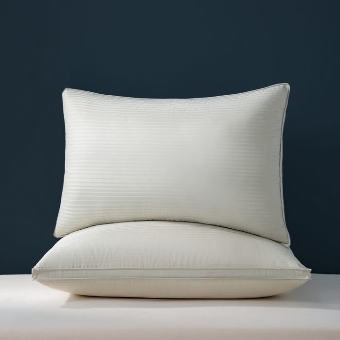 91家纺网 家纺一手货源 找家纺 顺发床垫 2025秋冬热款纯色蓬松舒适羽毛枕中高端优质羽毛枕 灰绿