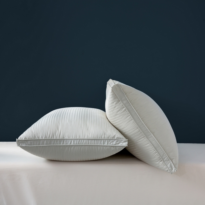 91家纺网 家纺一手货源 找家纺 顺发床垫 2025秋冬热款纯色蓬松舒适羽毛枕中高端优质羽毛枕 灰绿