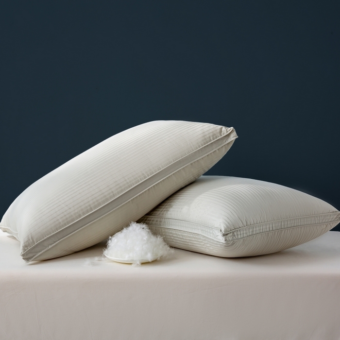 91家纺网 家纺一手货源 找家纺 顺发床垫 2025秋冬热款纯色蓬松舒适羽毛枕中高端优质羽毛枕 灰绿