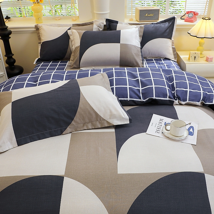 91家纺网 家纺一手货源 找家纺 牧笛缘家纺 2025新款全棉12868四件套路易斯