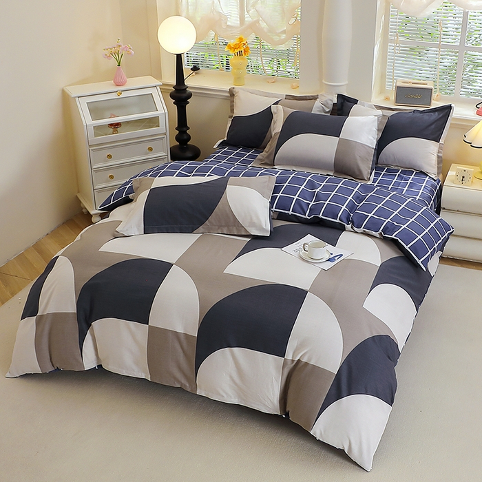 91家纺网 家纺一手货源 找家纺 牧笛缘家纺 2025新款全棉12868四件套路易斯