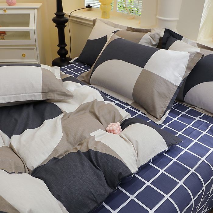 91家纺网 家纺一手货源 找家纺 牧笛缘家纺 2025新款全棉12868四件套路易斯